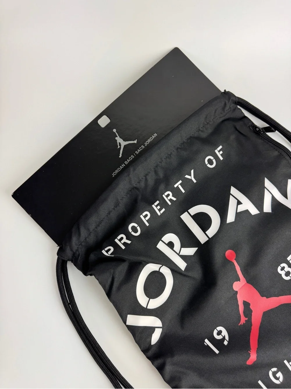 Nike Air Jordan Black Drawstring Gym Sack
